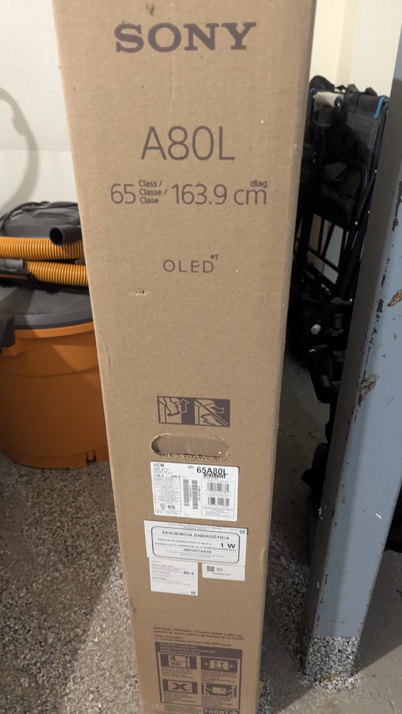 Sony 65 inch cardboard box for moving