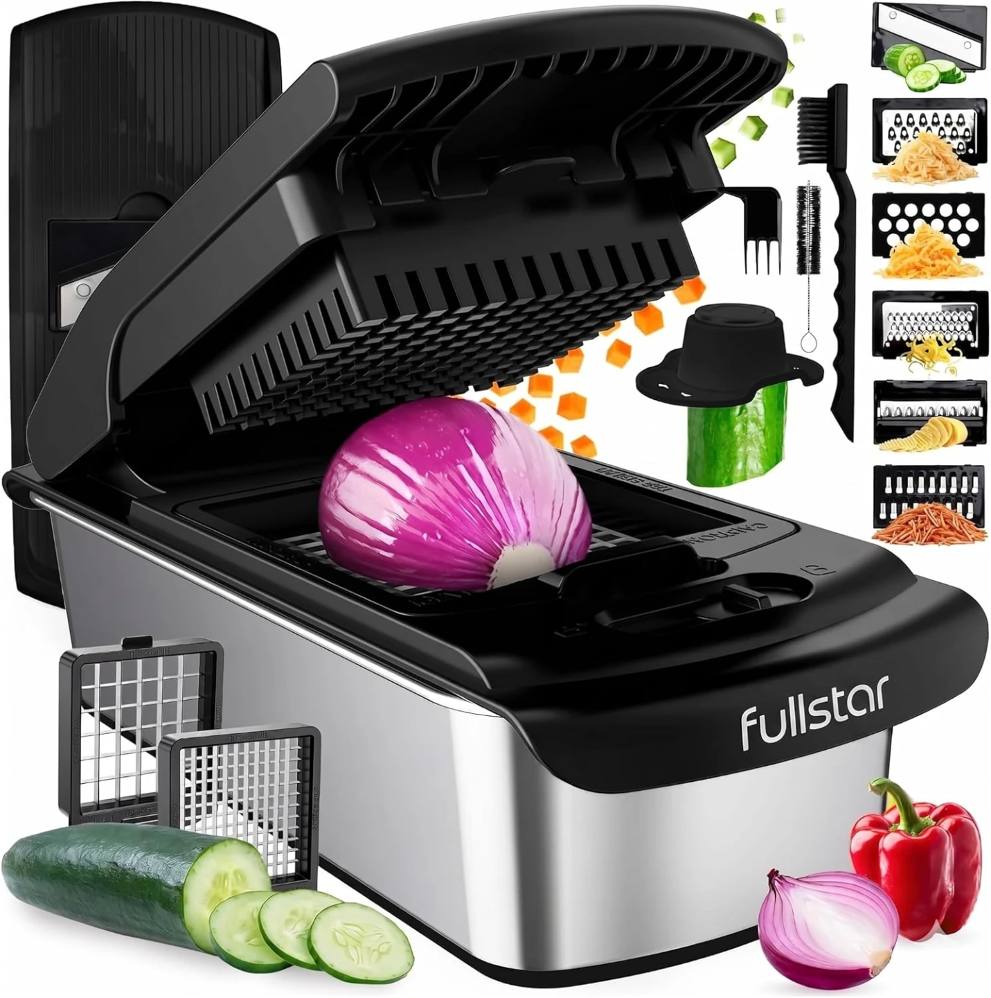 NEW Fullstar Chopper 8 in 1, Stainless Steel