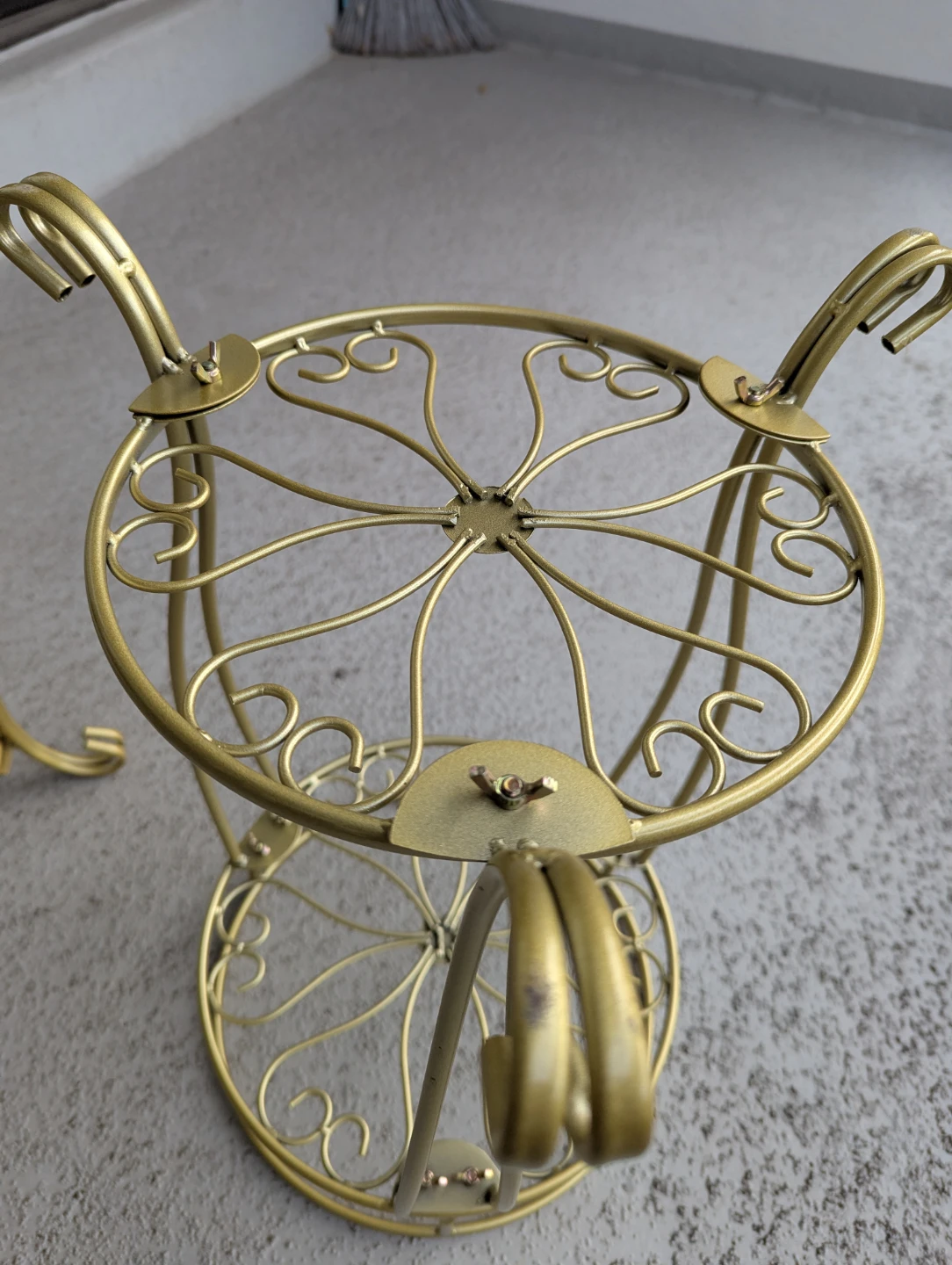 Gold Metal Plant Stand Set - photo 5