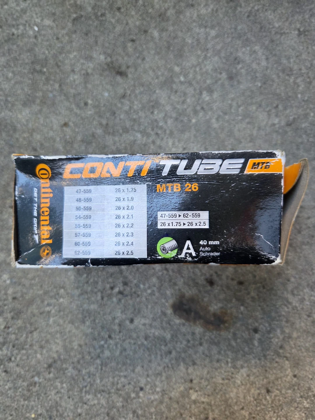 ⚽️Continental Conti Tube MTB 26" Inner Tube - photo 3