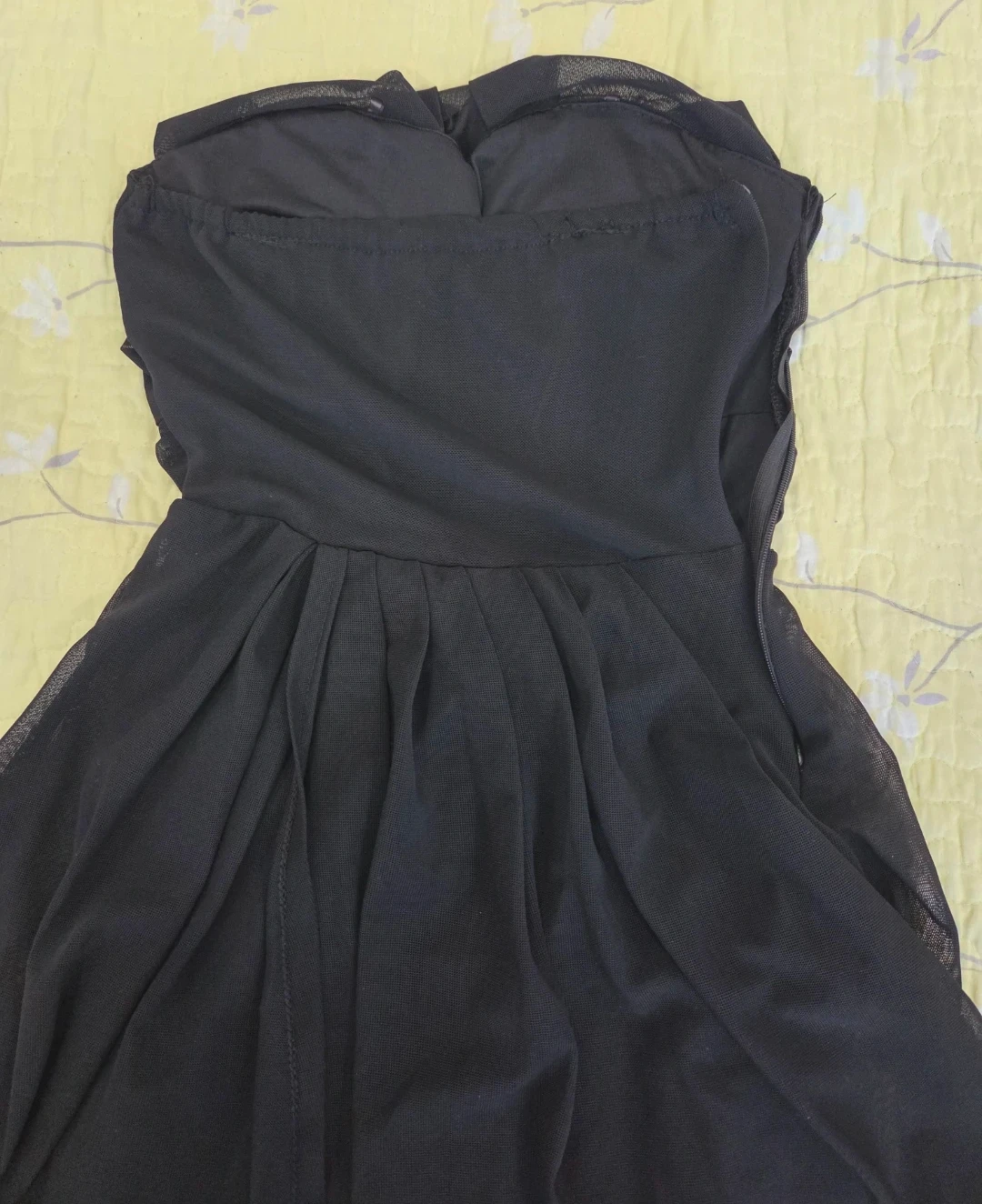 Black Strapless Flowy Dress - photo 2