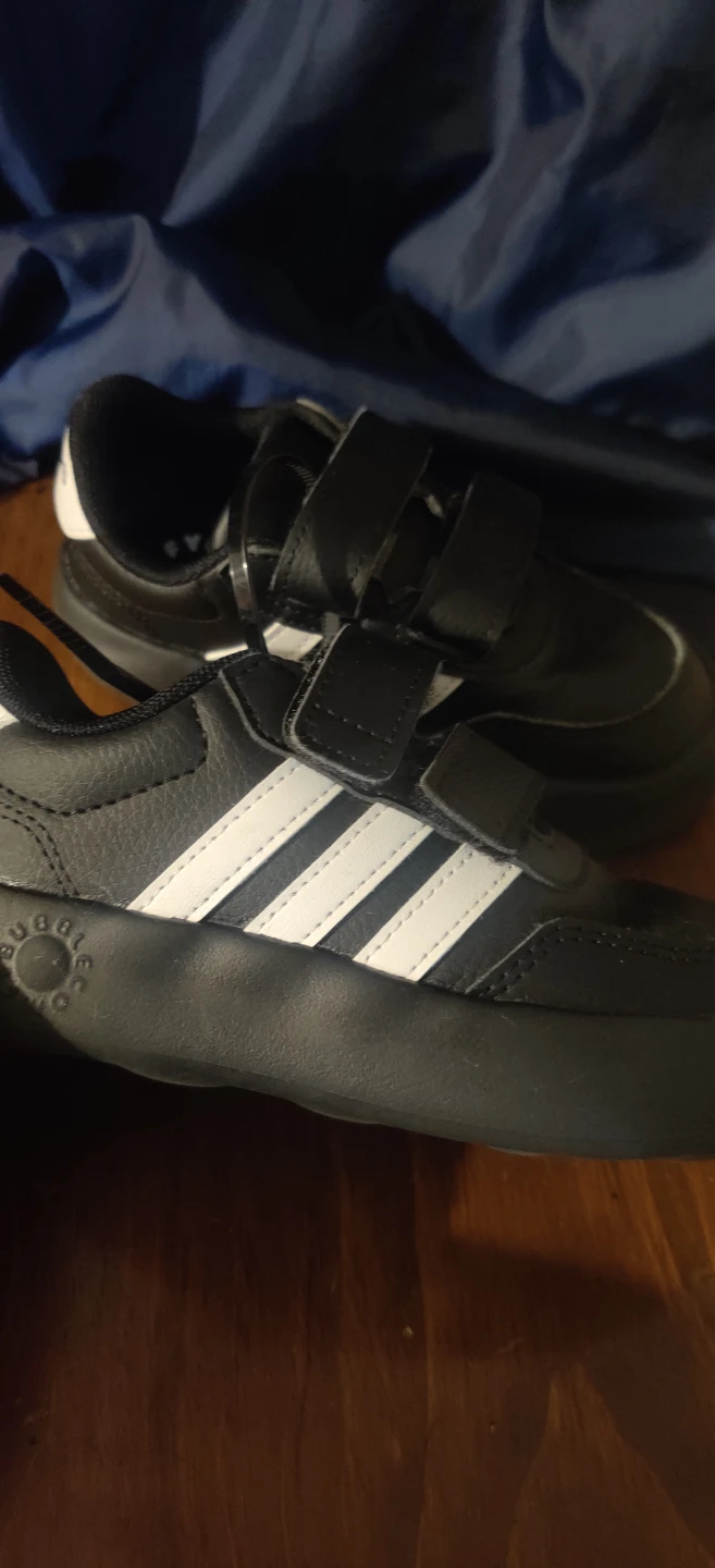 Adidas Black Velcro Sneakers kids size 10 - photo 2