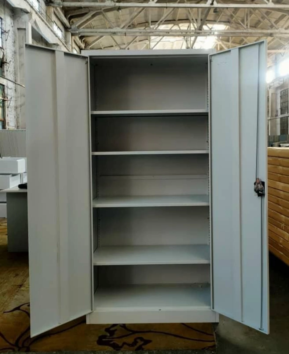 White Metal Storage Cabinet