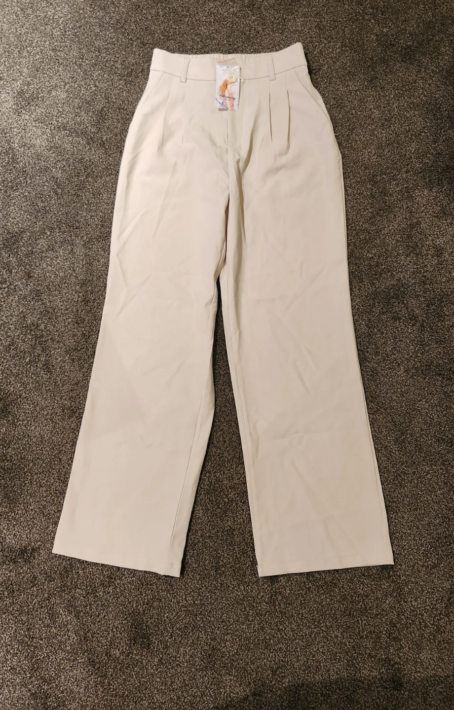 PrettyGarden Beige Wide Leg Pants - Size S