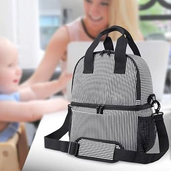 Breast Pump Bag Tote with Cooler Compartment; for Breast Pump - photo 3