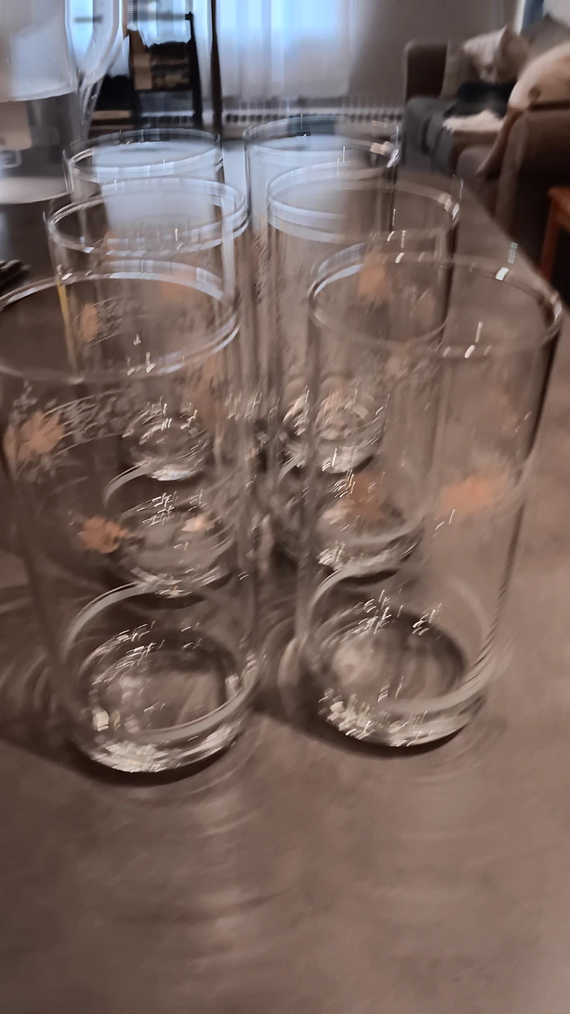 Vintage Corelle Drinking Glasses Set of 6