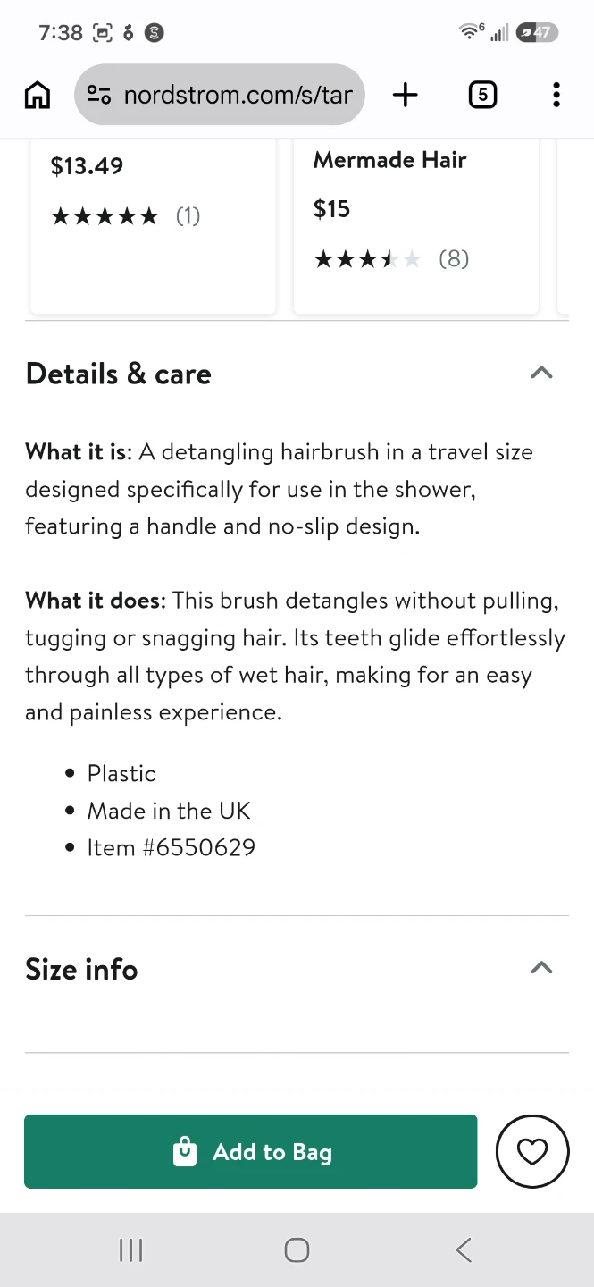 Tangle Teezer Mini Detangling Hairbrush ⚽️ - photo 4