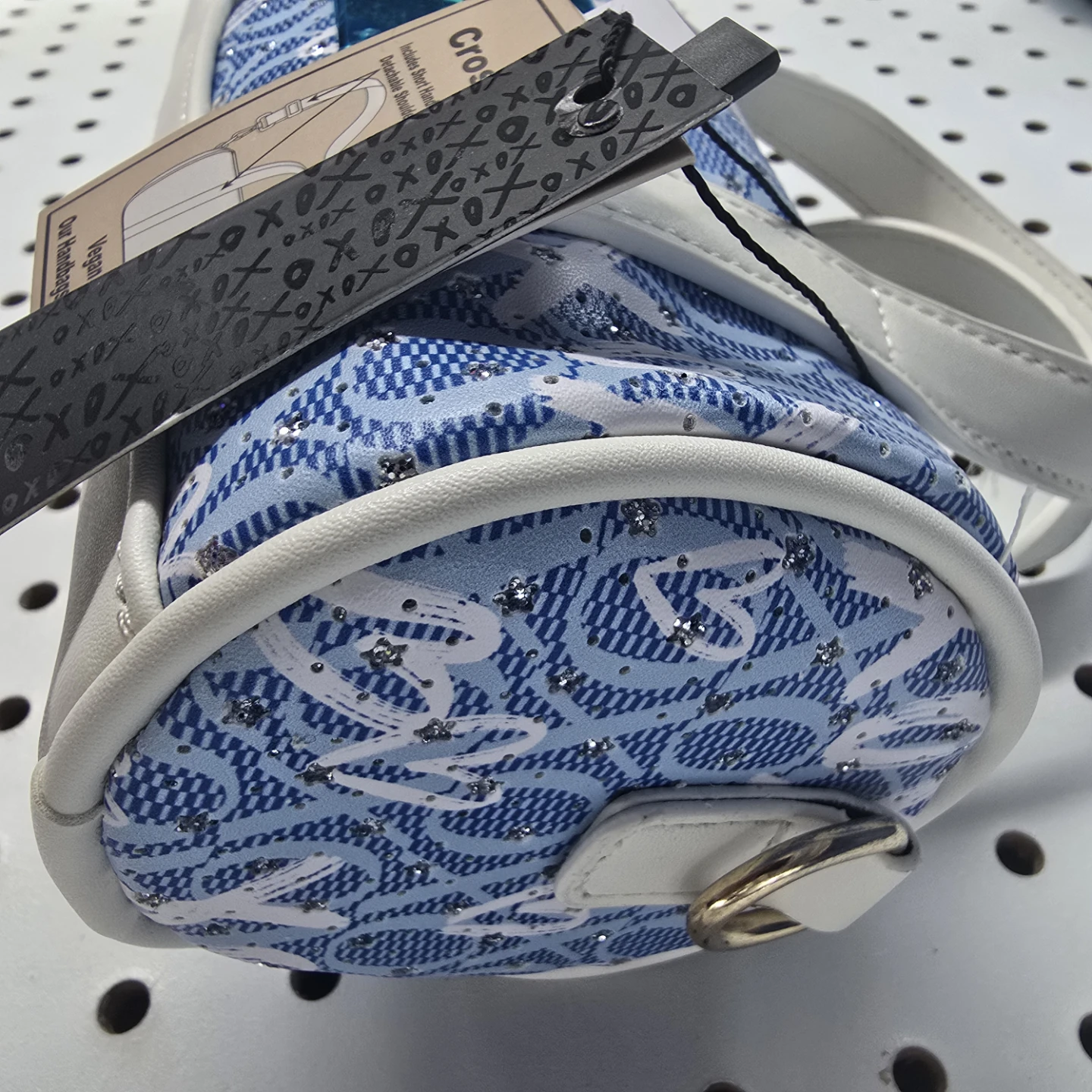 XOXO Blue & White Monogram Barrel Bag - photo 4