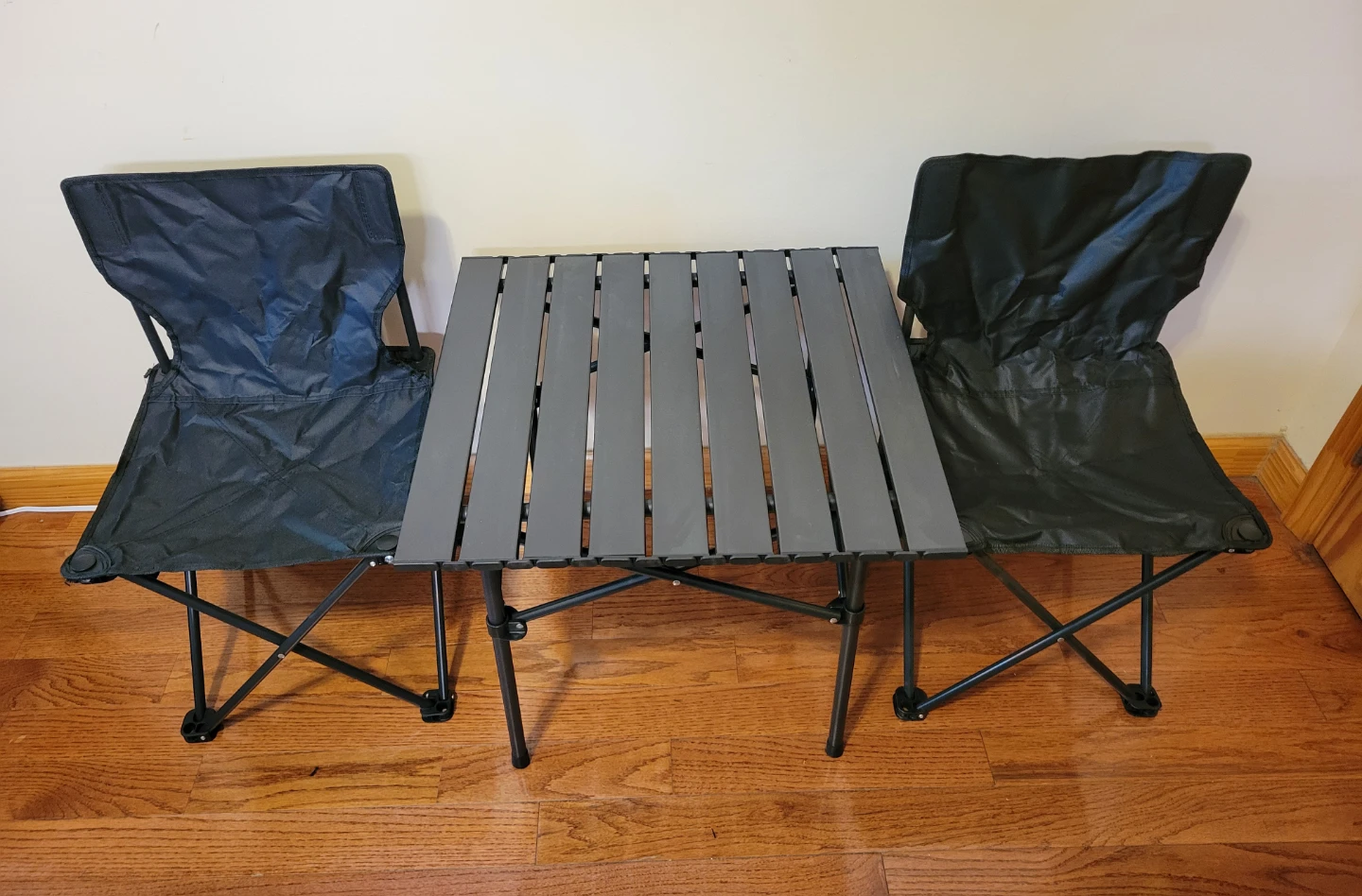 New 2 Camping Chairs and Table Set