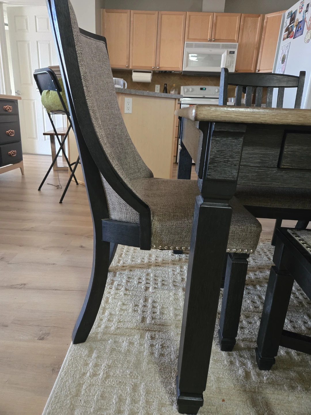 Dining Table Set with Chairs and Bench - photo 4