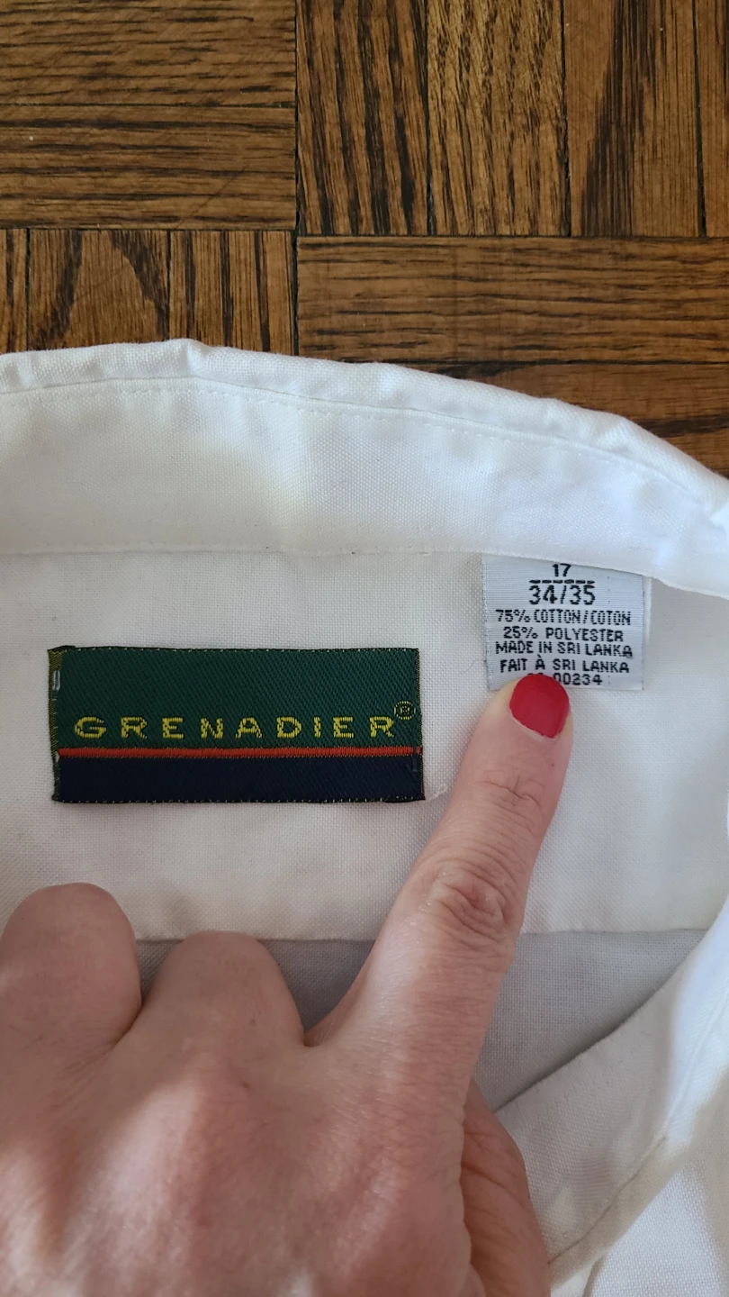 Grenadier White Button-Up Dress Shirt - photo 2