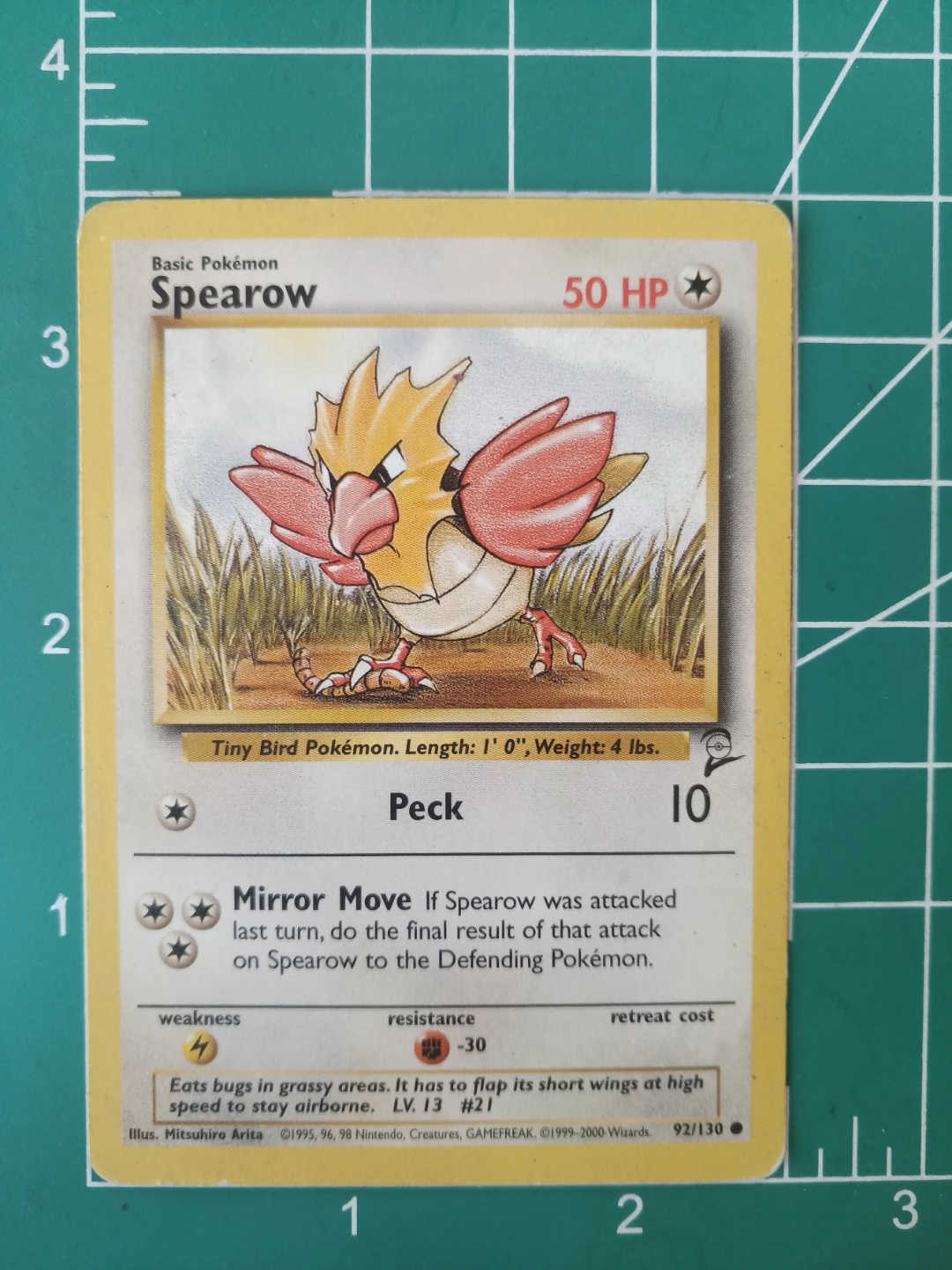 Pokemon Spearow Trading Card