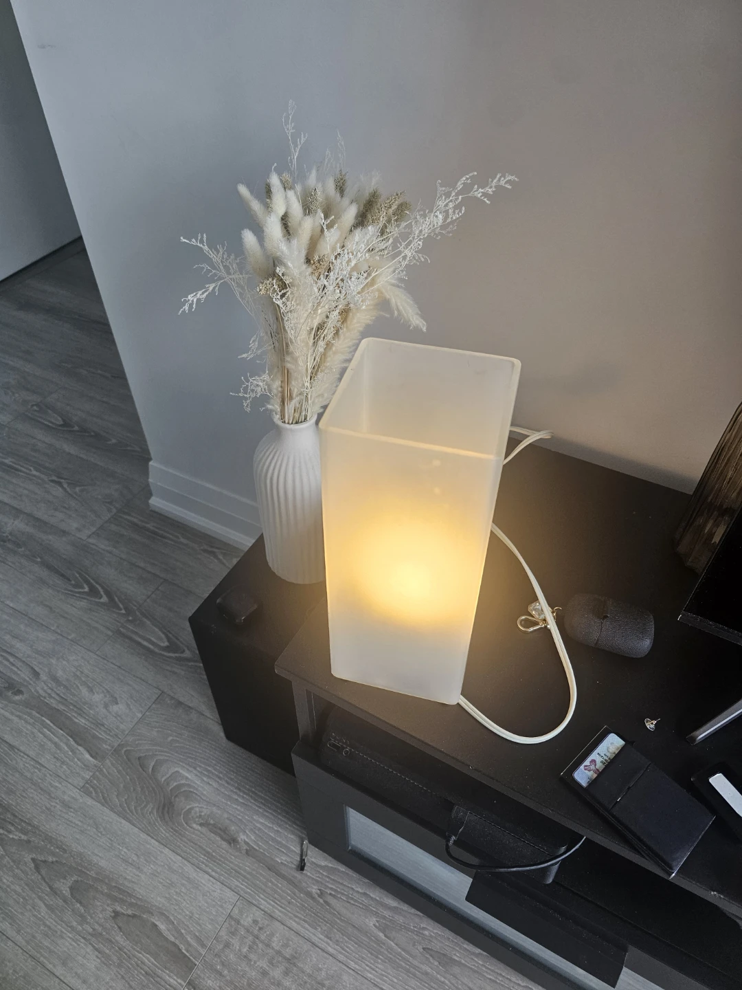 Frosted Rectangular Table Lamp ⚽