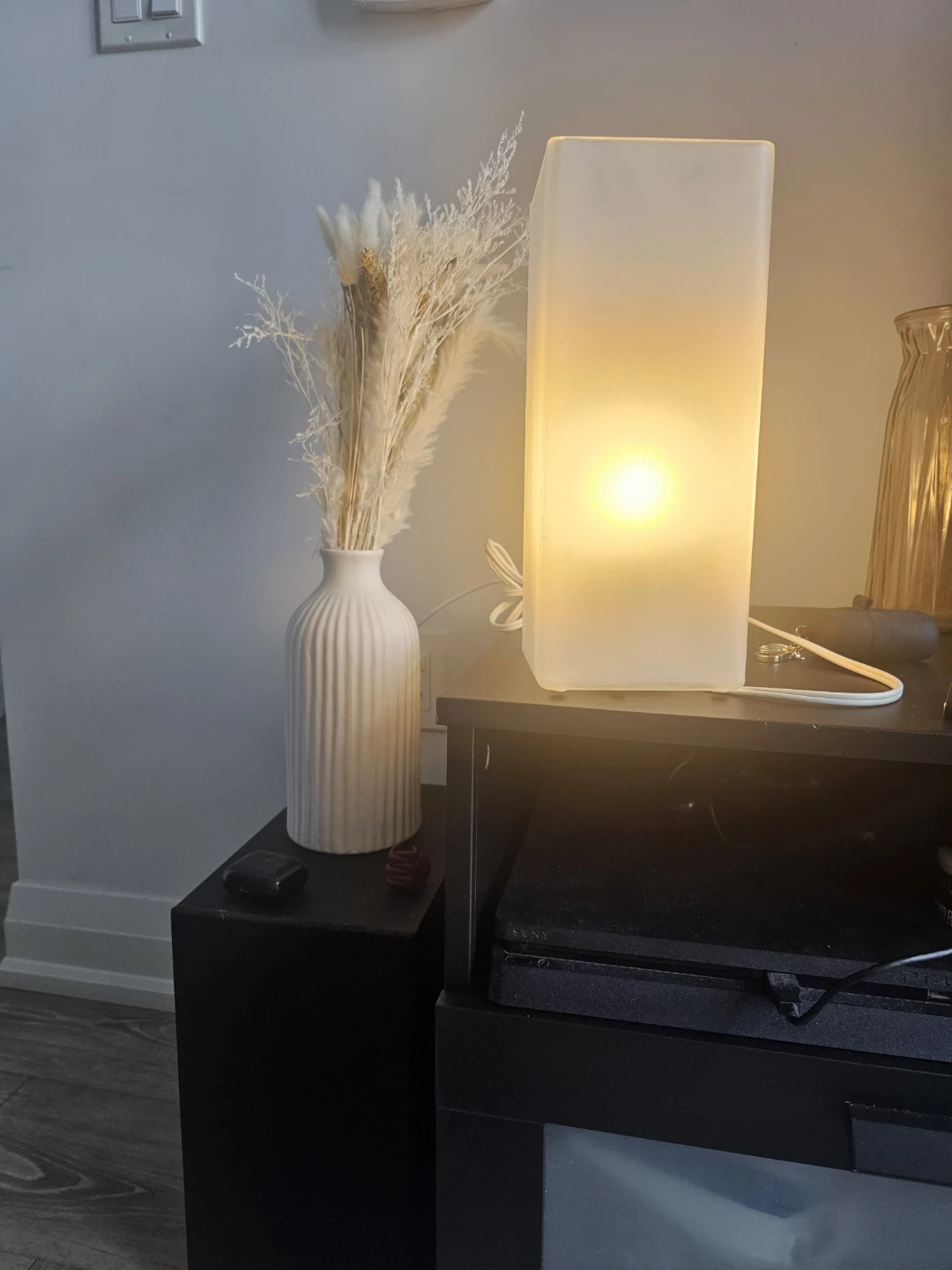 Frosted Rectangular Table Lamp ⚽ - photo 2