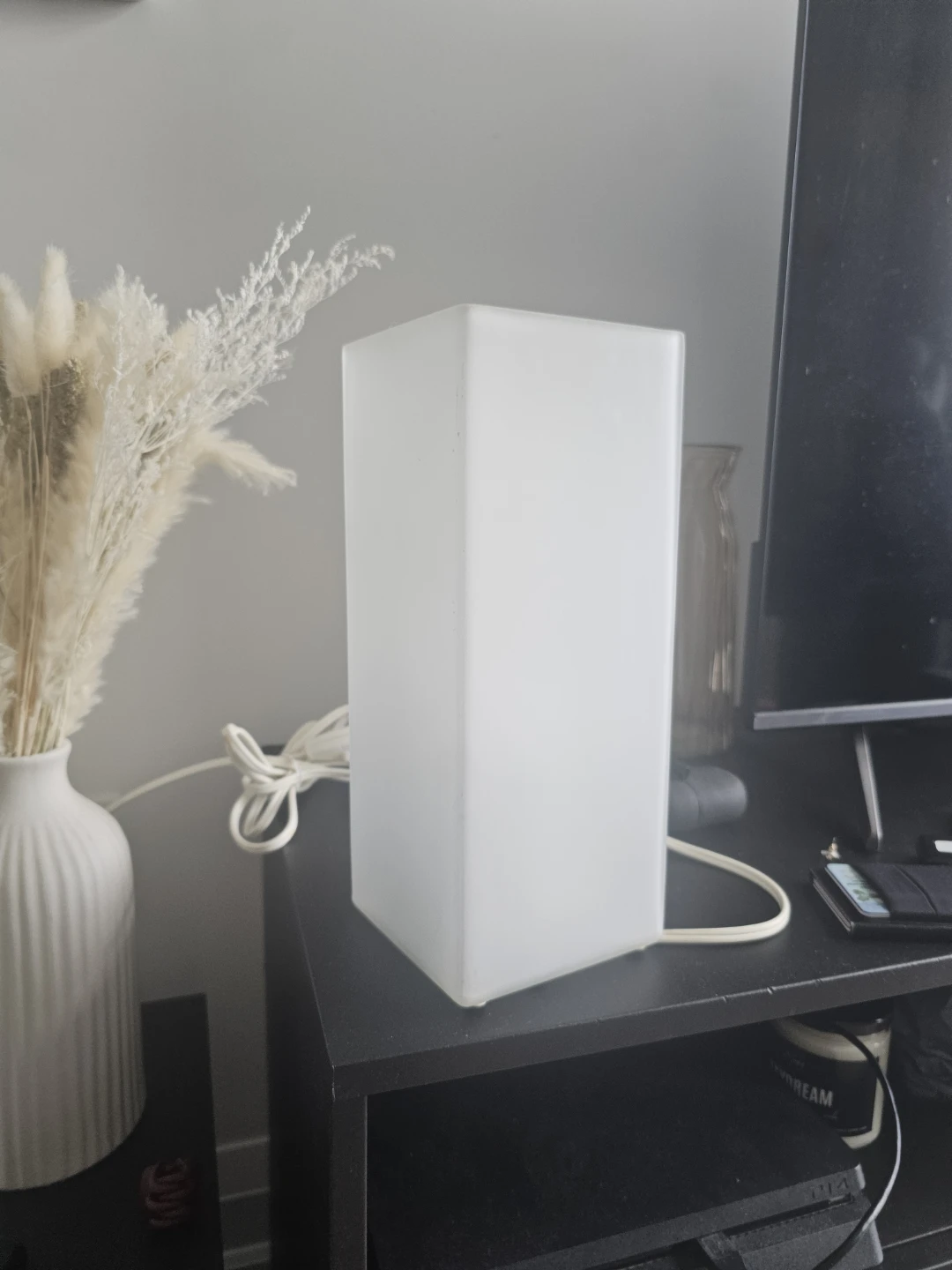 Frosted Rectangular Table Lamp ⚽ - photo 3