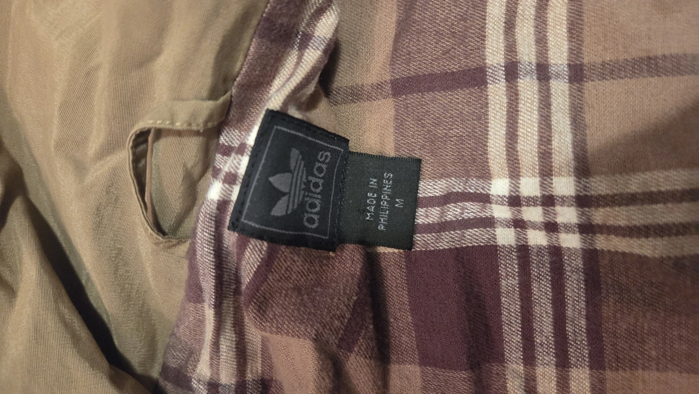 Adidas Men's Brown Plaid Lined Jacket Size M - photo 3
