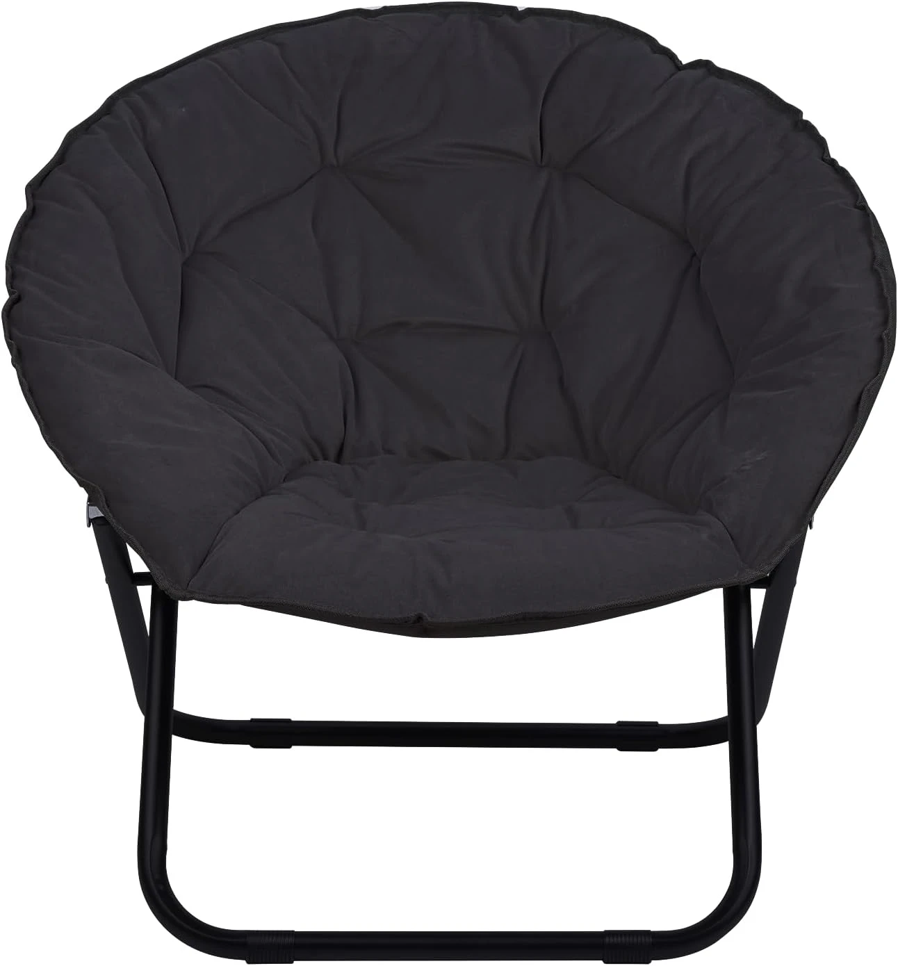 Black Round Saucer Chair