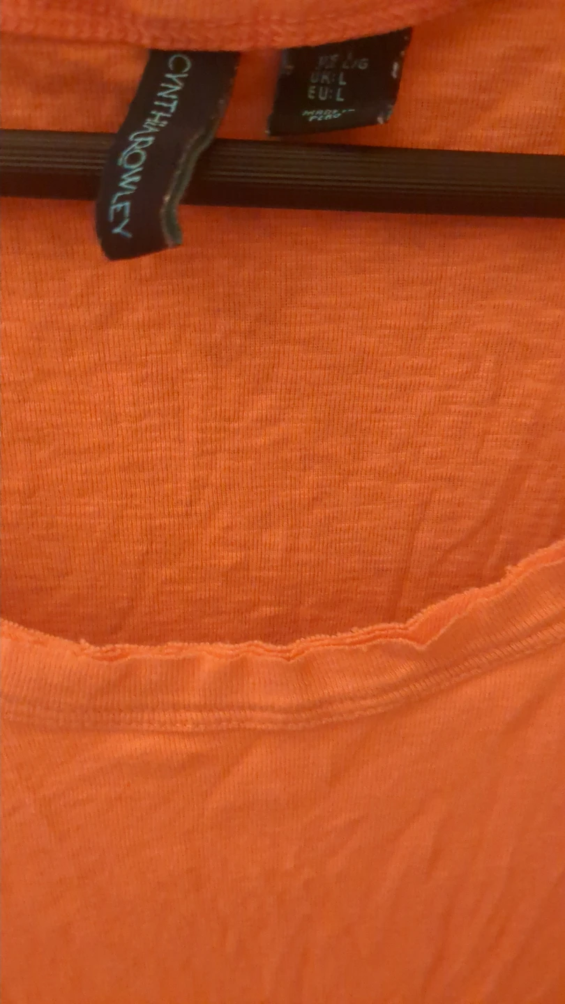 Cynthia Rowley Orange T-Shirt Size L - photo 2