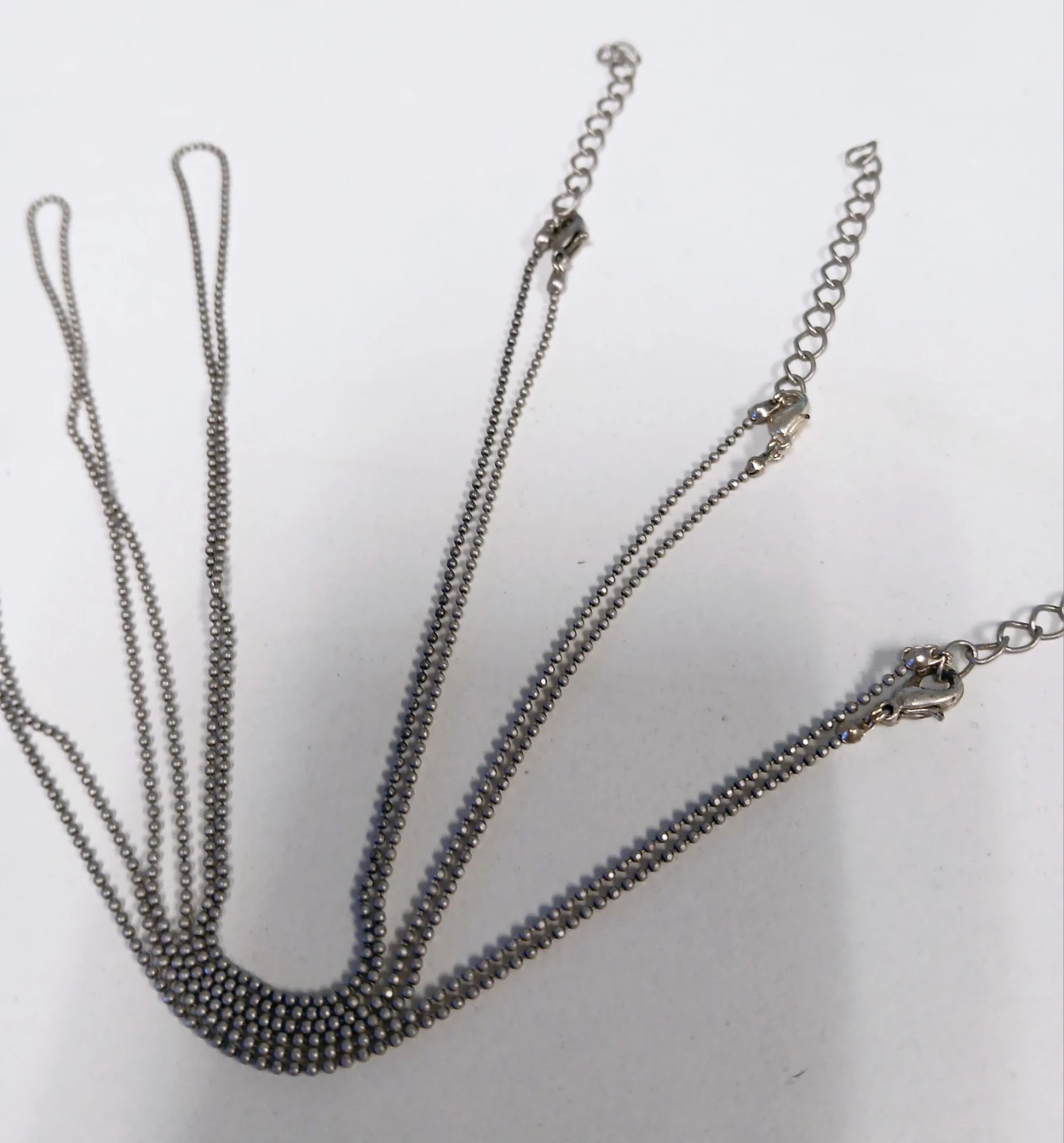 Ball Chain in silver tone for your pendant - photo 2