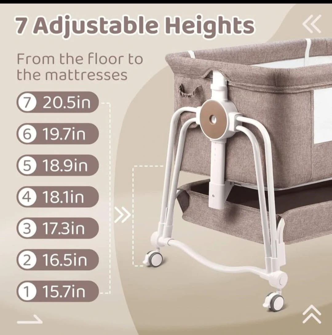 4 in 1 baby bassinet bedside sleeper