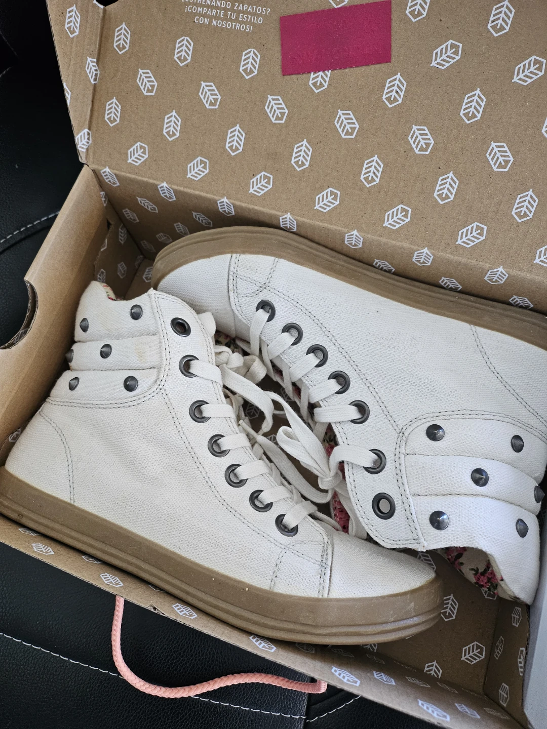Call It Spring White Canvas High-Top Sneakers