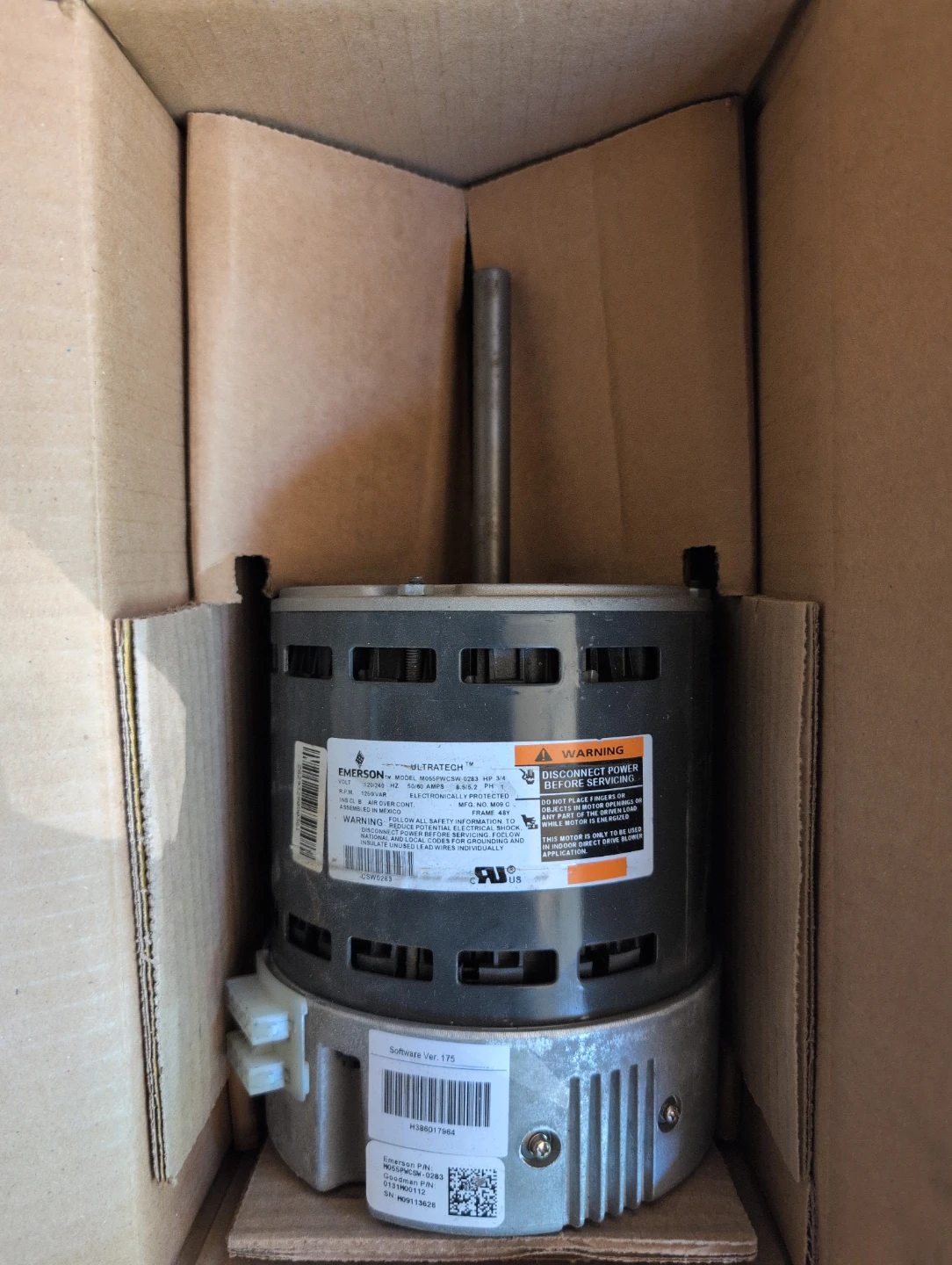 Emerson Ultratech 3/4 HP Motor