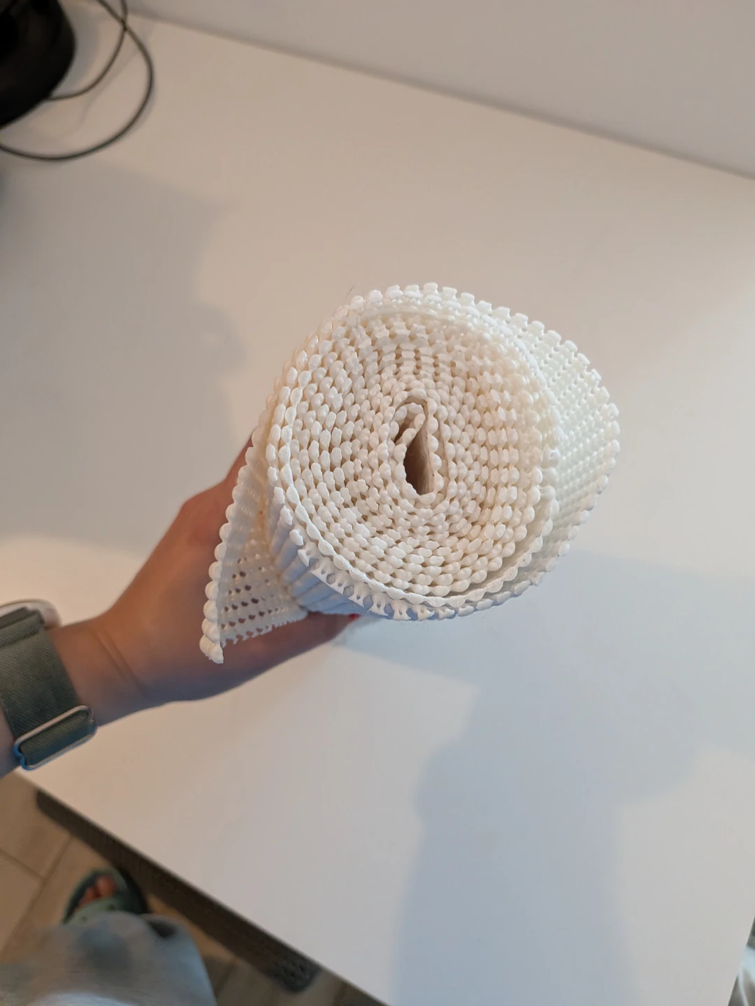 White Non-Slip Drawer Liner Roll - photo 2