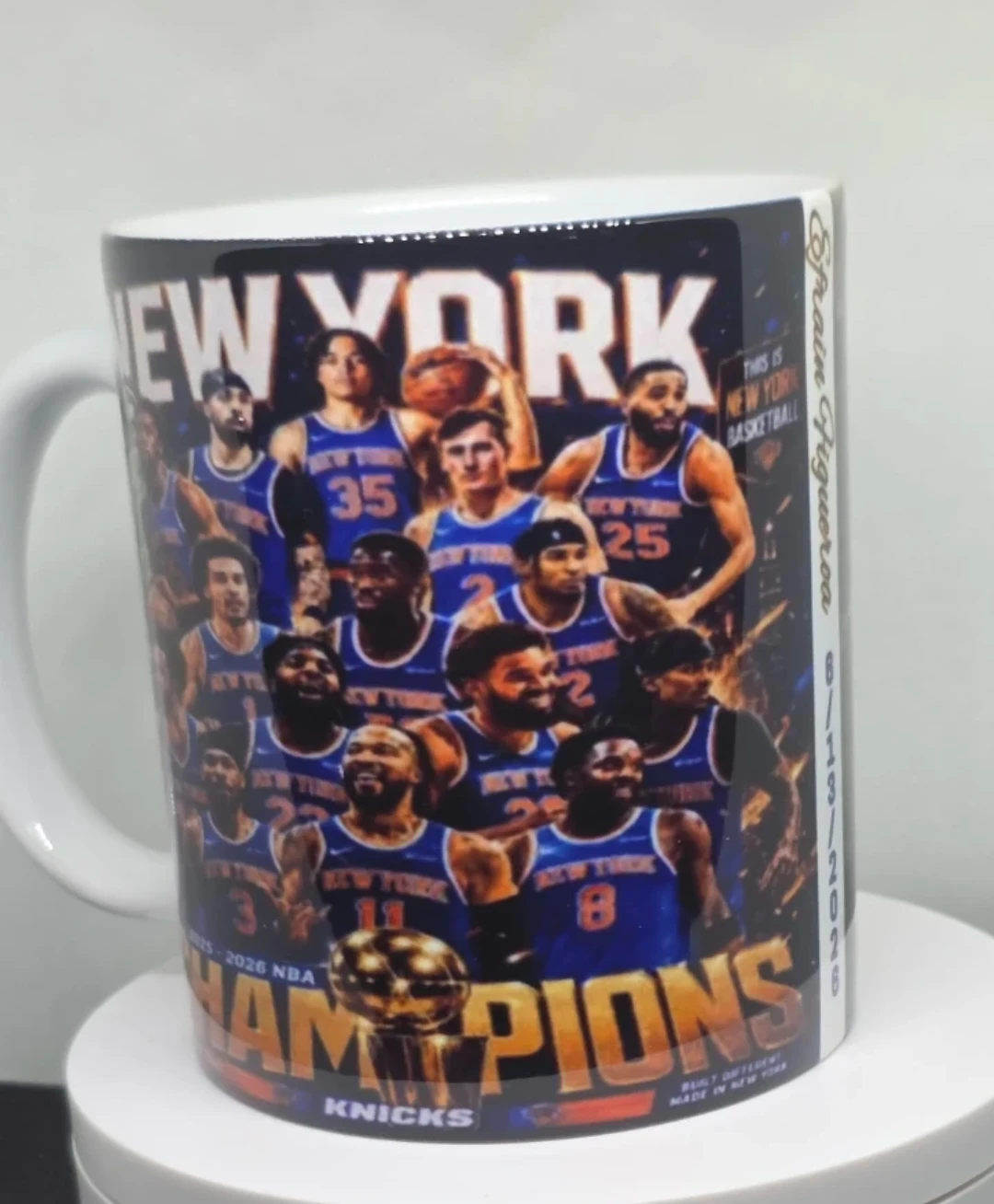 New York Knicks 2026 NBA Champions Mug & Patriotic Eagle Mug Set - photo 5