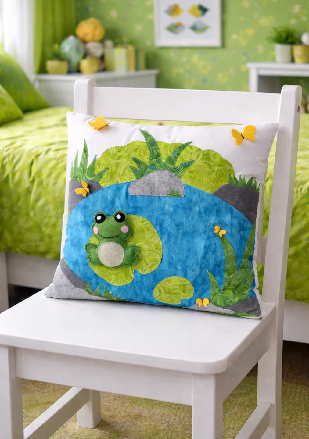Whimsical kid's cushions for playroom/nursery/bedroom decor