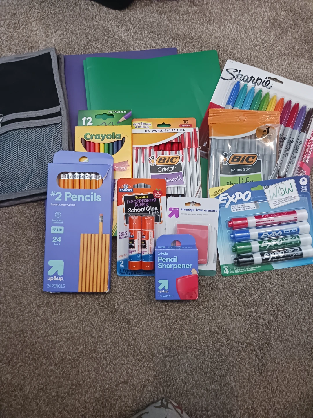 School Supply Bundle - Pencils, Pens, Markers, Erasers & More