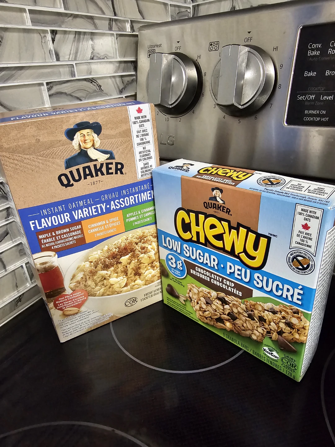 ⚽Quaker Instant Oatmeal Variety Pack & Chewy Granola Bars