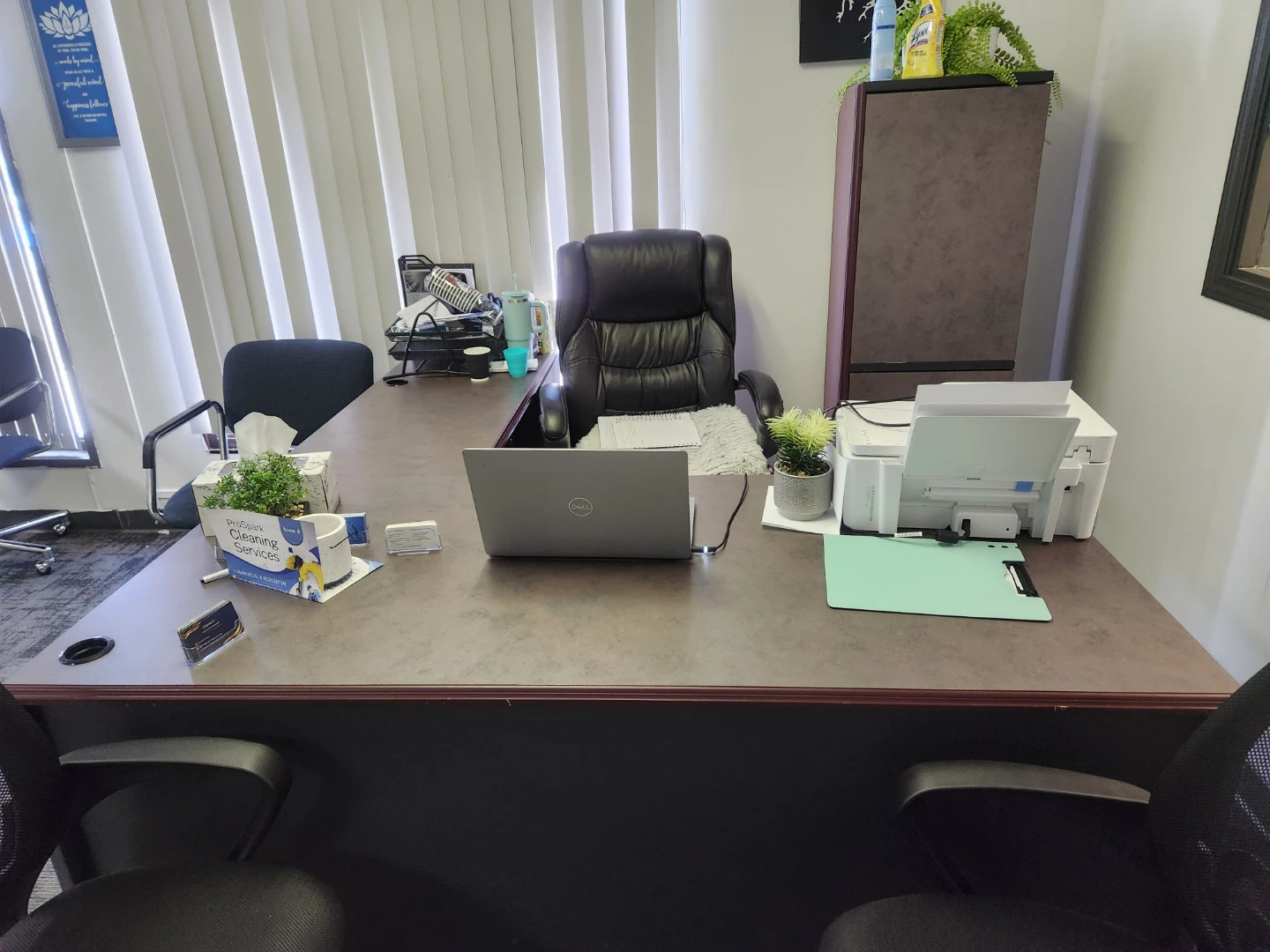 Office Desk with 1 Leather Chair - photo 5