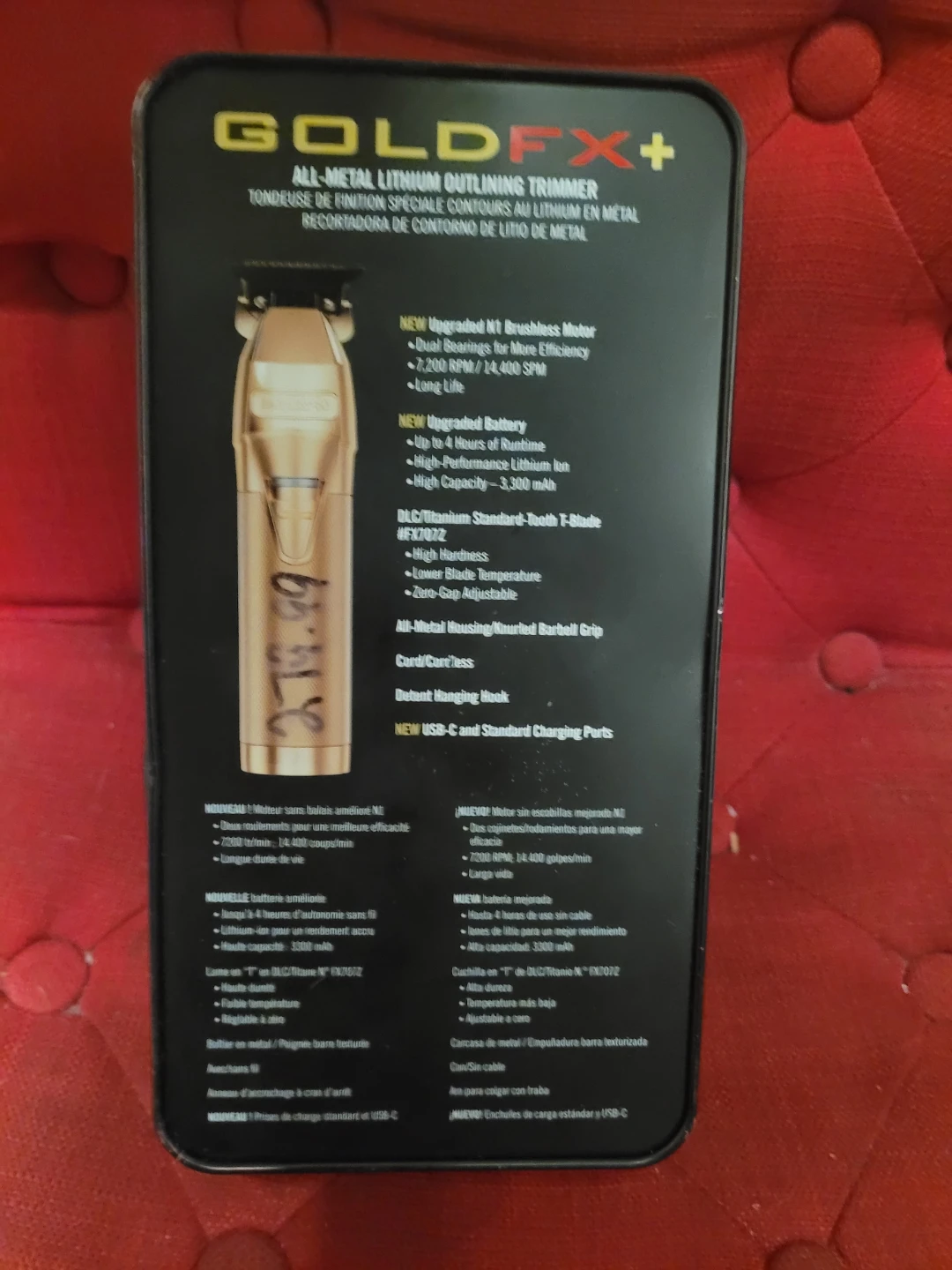BaBylissPRO GOLD FX+ All-Metal Lithium  Outlining Trimmer - photo 3