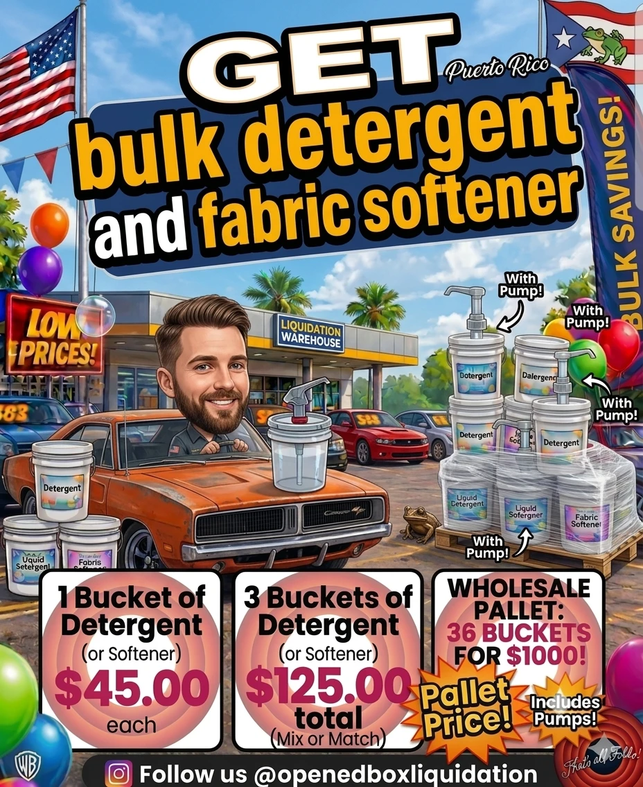 Bulk Detergent and Fabric Softener