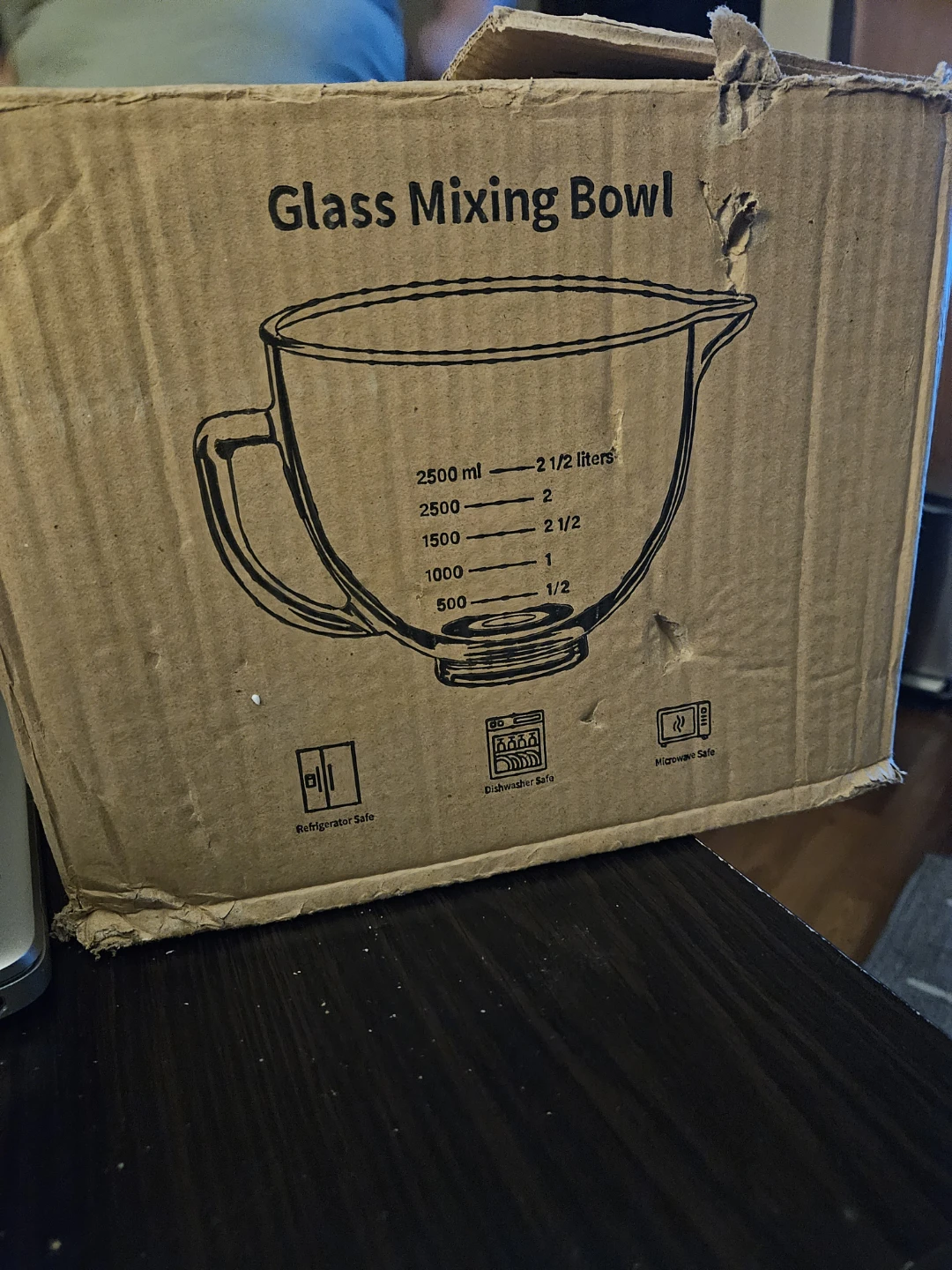 Glass Mixing Bowl with Pour Spout - photo 2