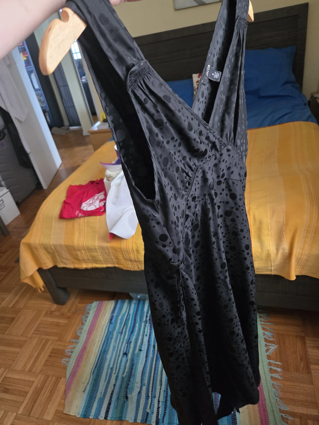 Black Silk Dress from Jacob (size XS) - photo 3