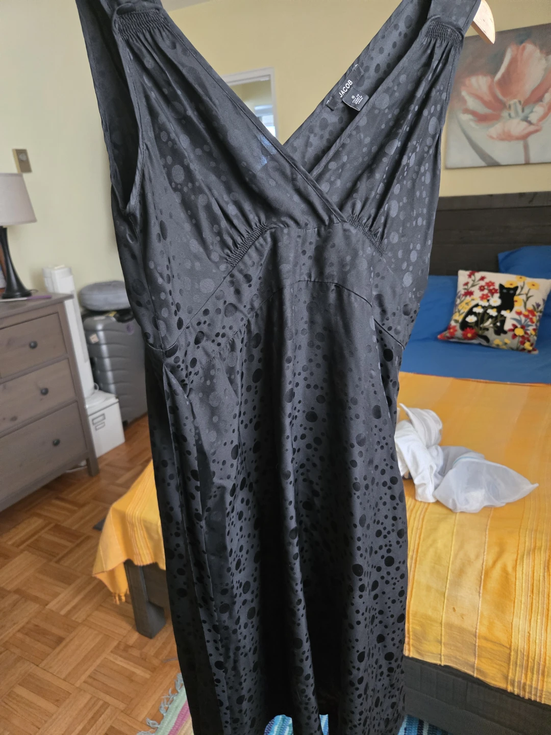 Black Silk Dress from Jacob (size XS) - photo 4