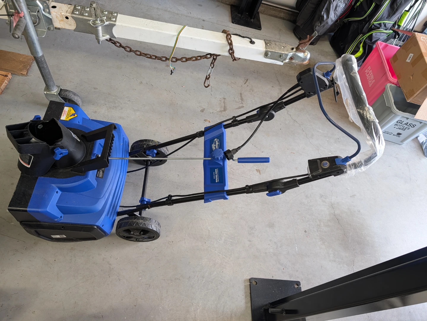Blue Snow Joe Electric Snow Blower