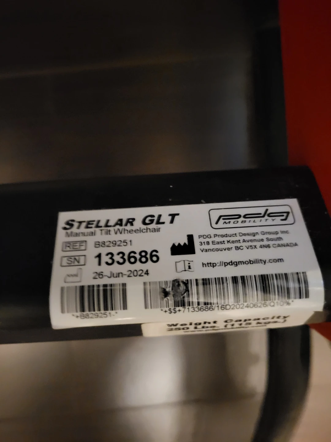 Stellar GLT Manual Tilt Wheelchair - photo 5
