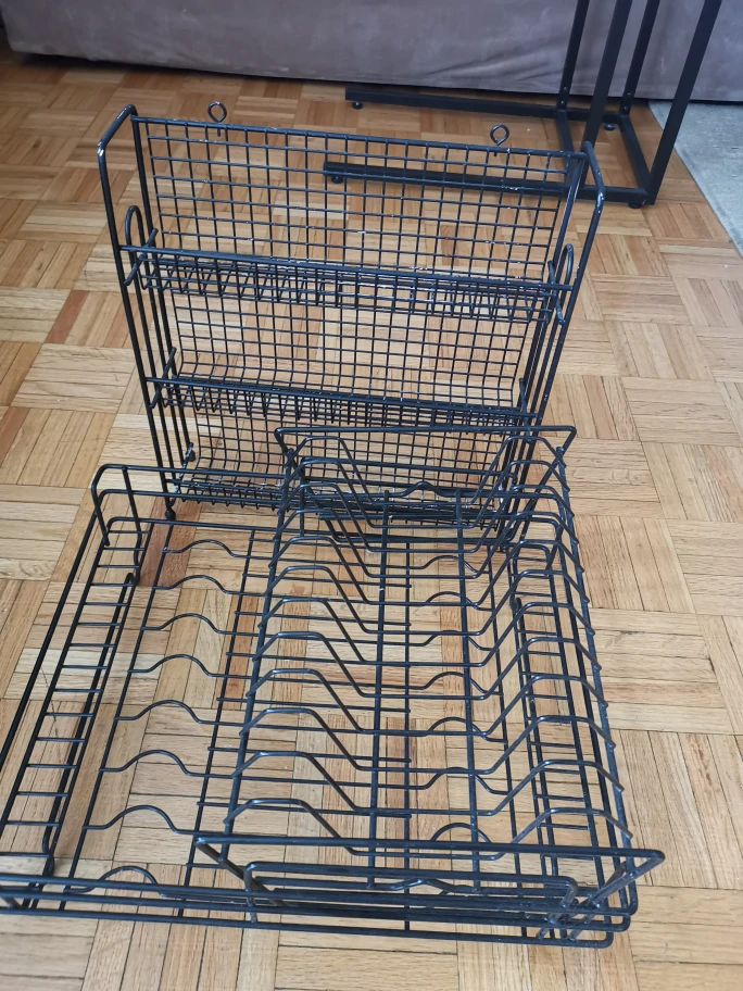 Black Metal Dish Rack - photo 2