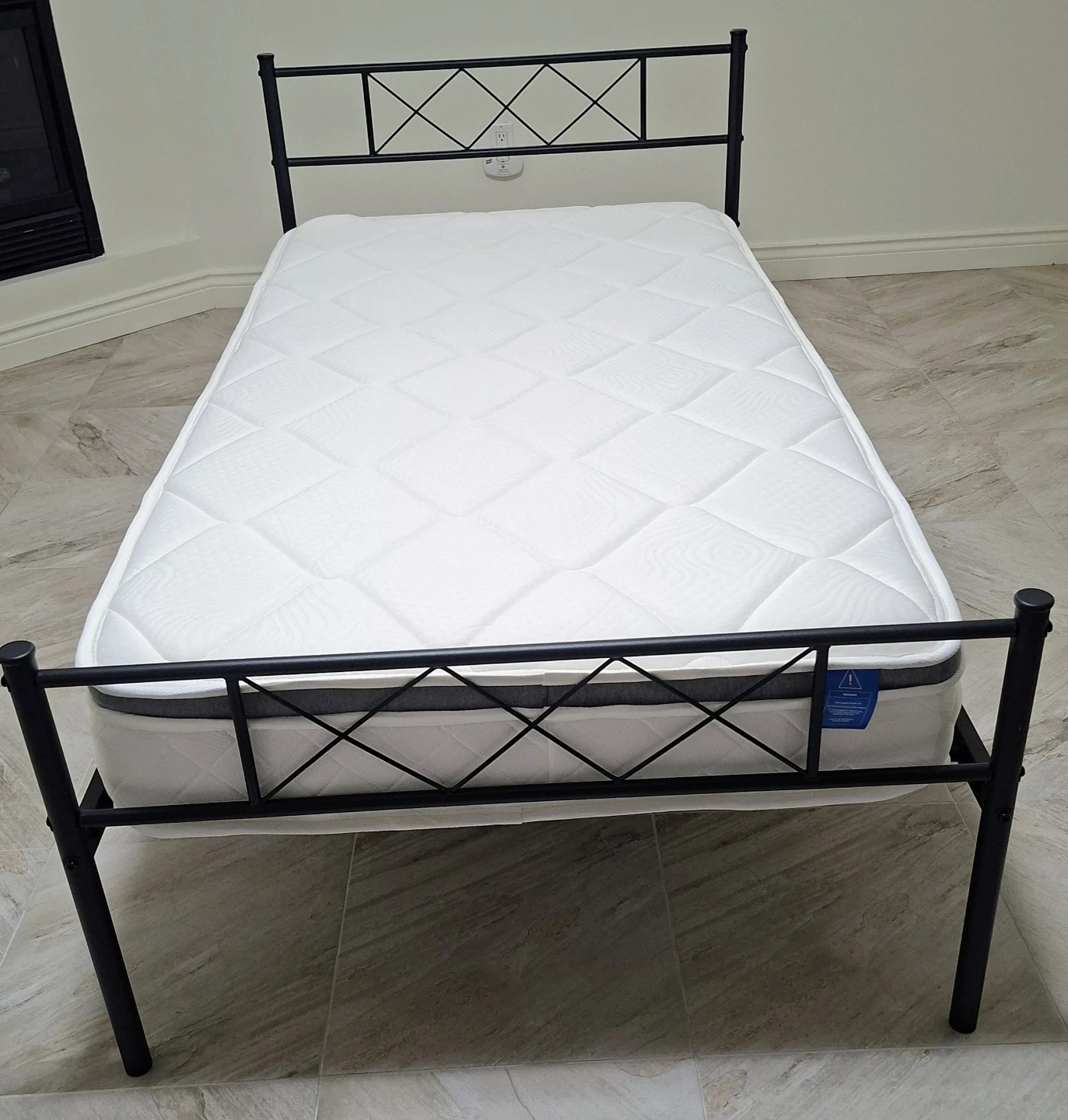 Twin Bed Frame with Mattress - photo 2