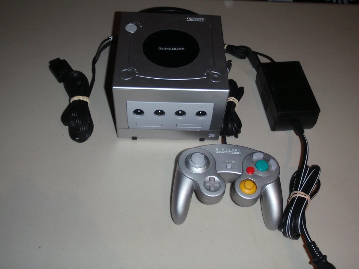 Nintendo GameCube Console with Controller and Power Adapter