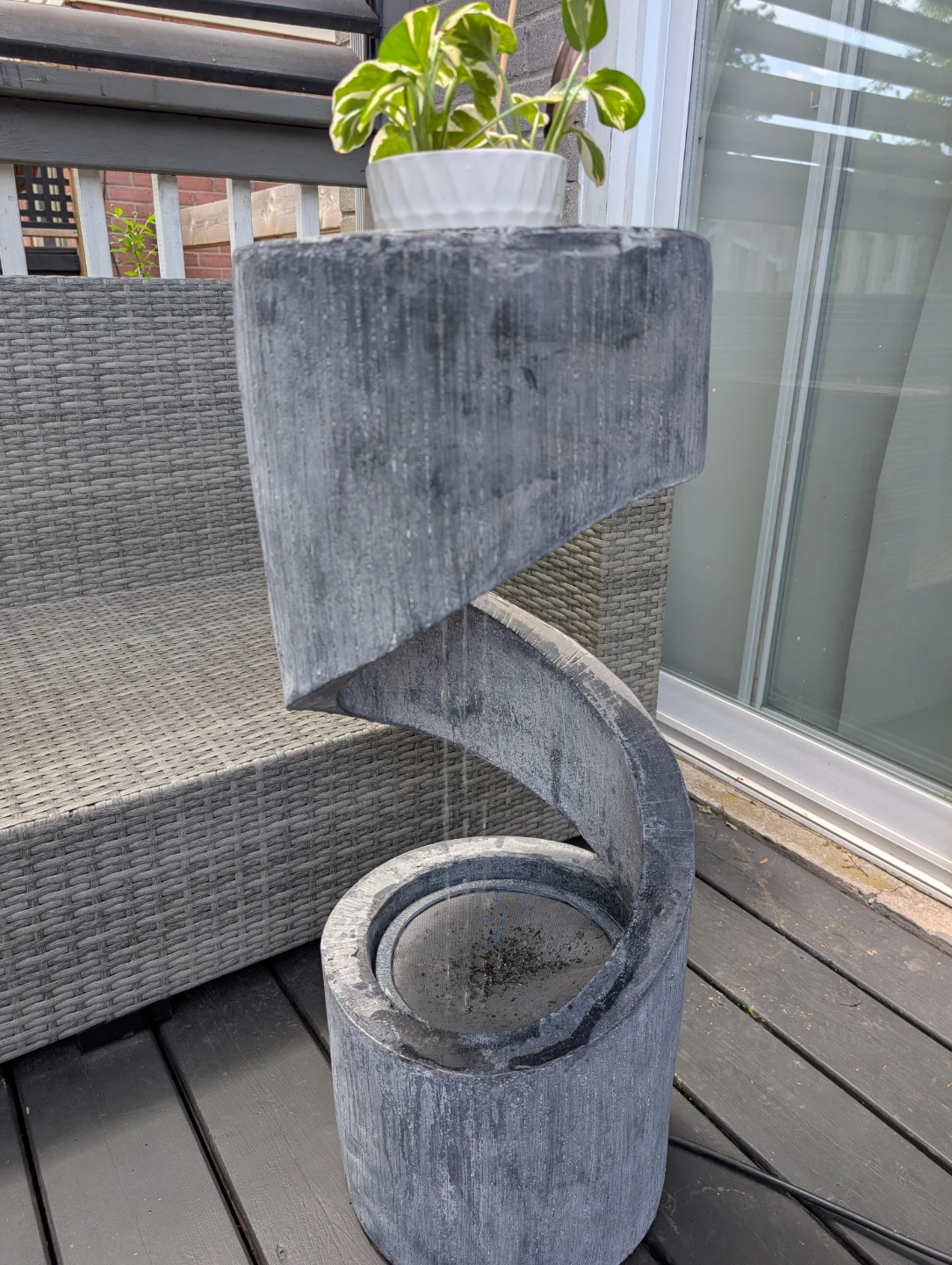 Modern Spiral Fountain