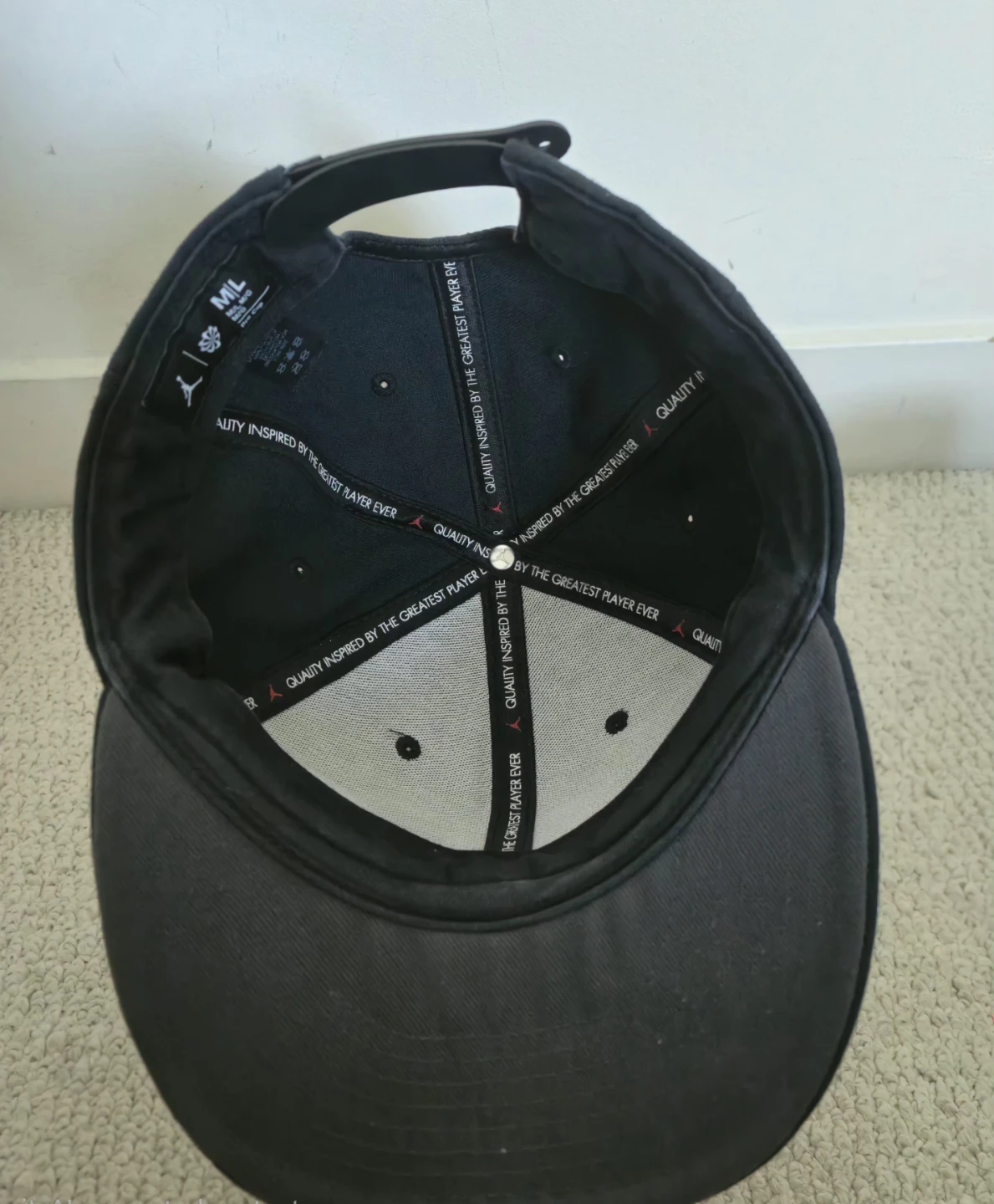 Black Jordan Snapback Hat - photo 3