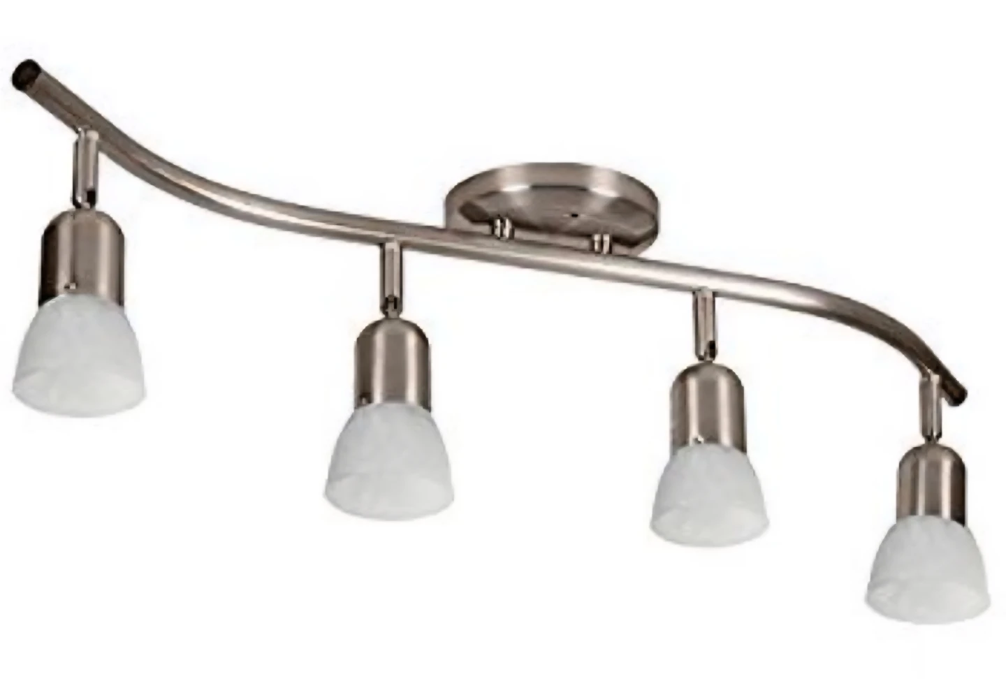 4-light brushed nickel ceiling fixture