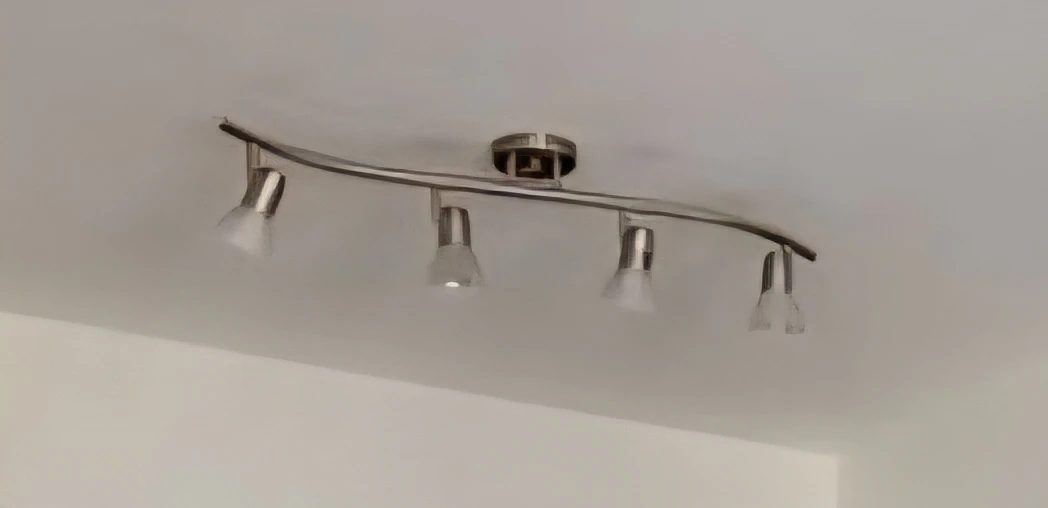 4-light brushed nickel ceiling fixture - photo 2