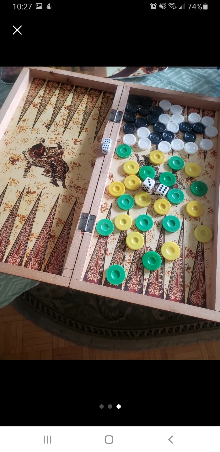 Backgammon Set with Vintage Design - photo 2