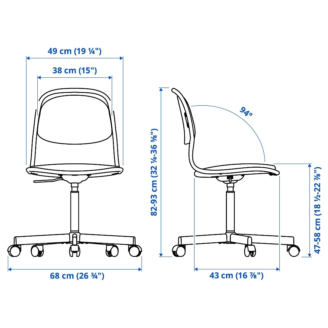 Office Chair Blue - photo 2
