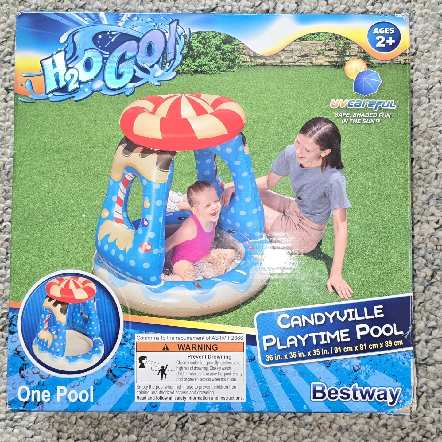 Bestway H2OGo! Candyville Playtime Pool 36" x 36" x 35"