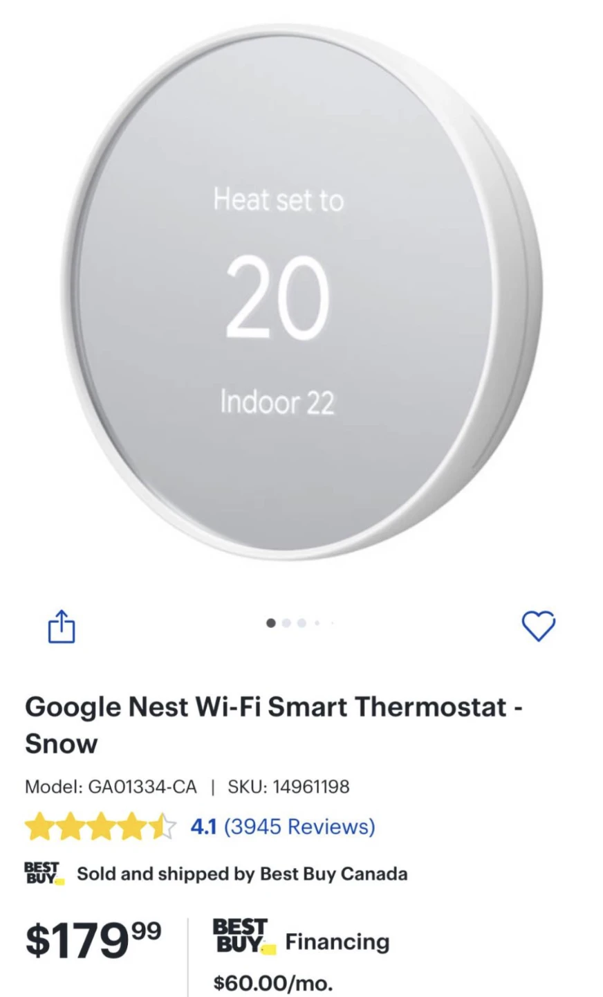 4 x Google Nest Thermostats - photo 3